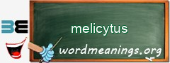 WordMeaning blackboard for melicytus